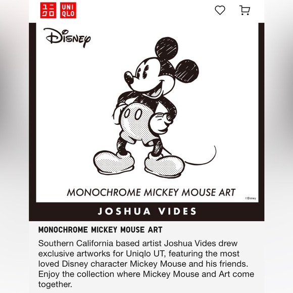 Uniqlo X Joshua Vides Mickey Crewneck Pullover - Picture 9 of 9